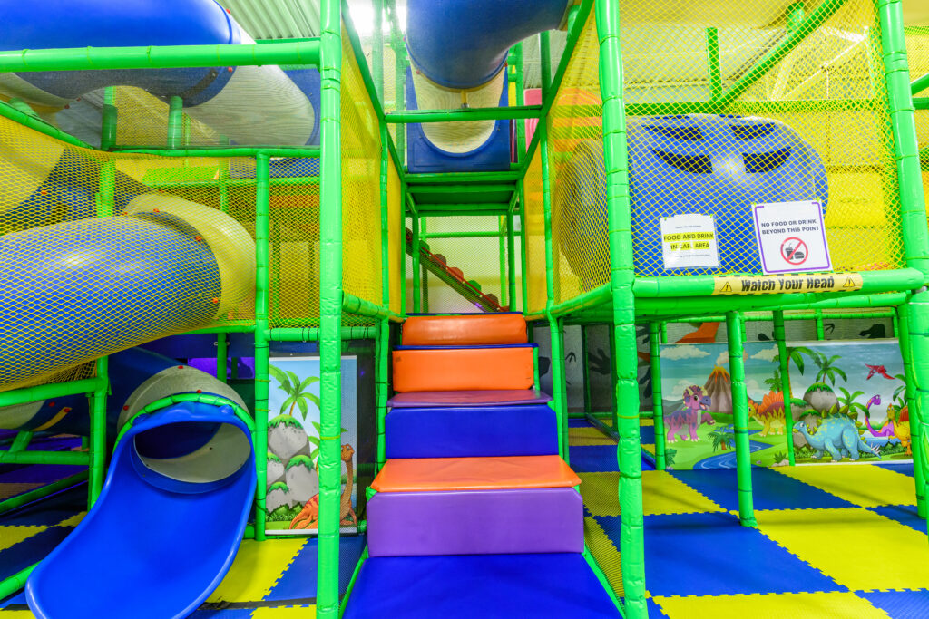 play structure showing steps